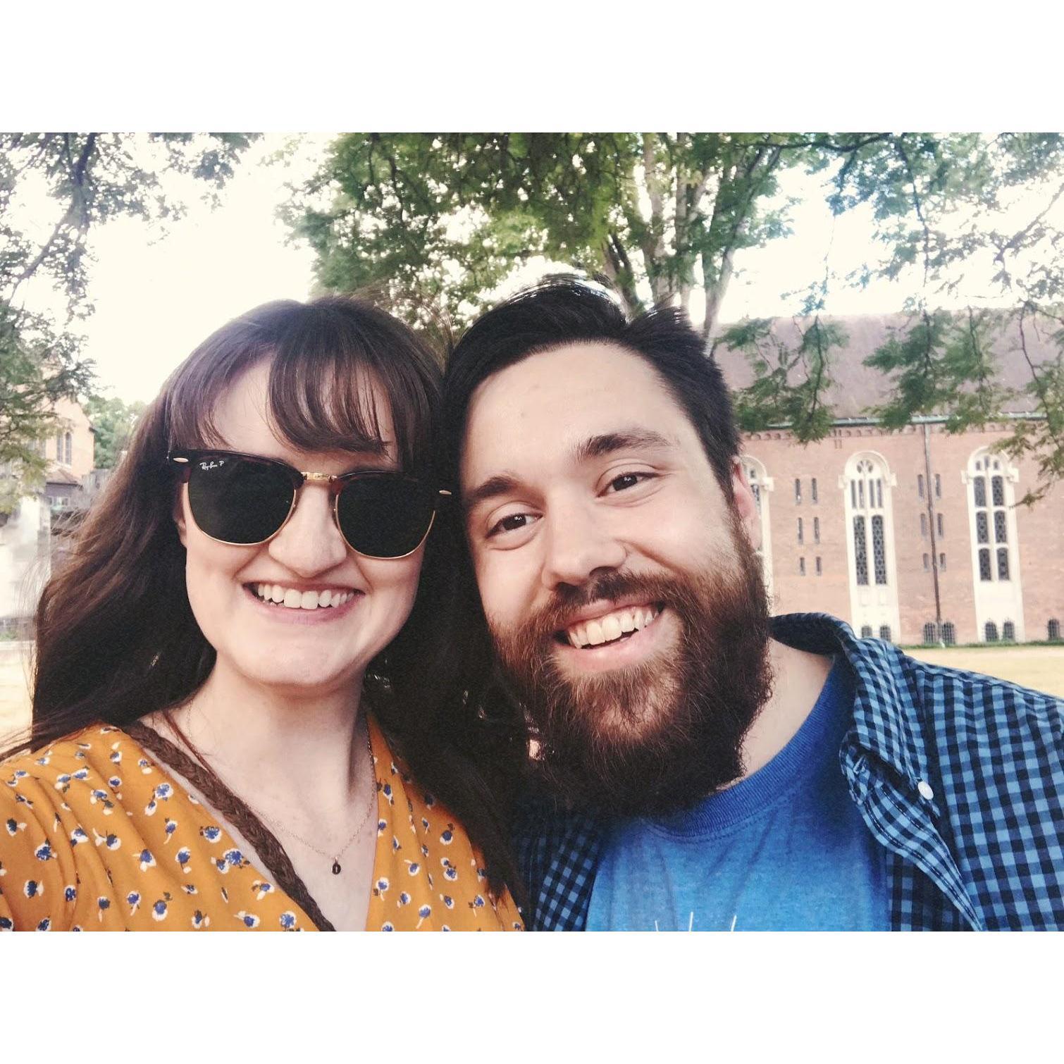 Our first time at Cranbrook, where Jules would propose 8 months later!