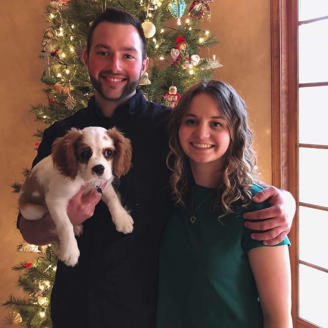 Christmas with a baby Winston!
