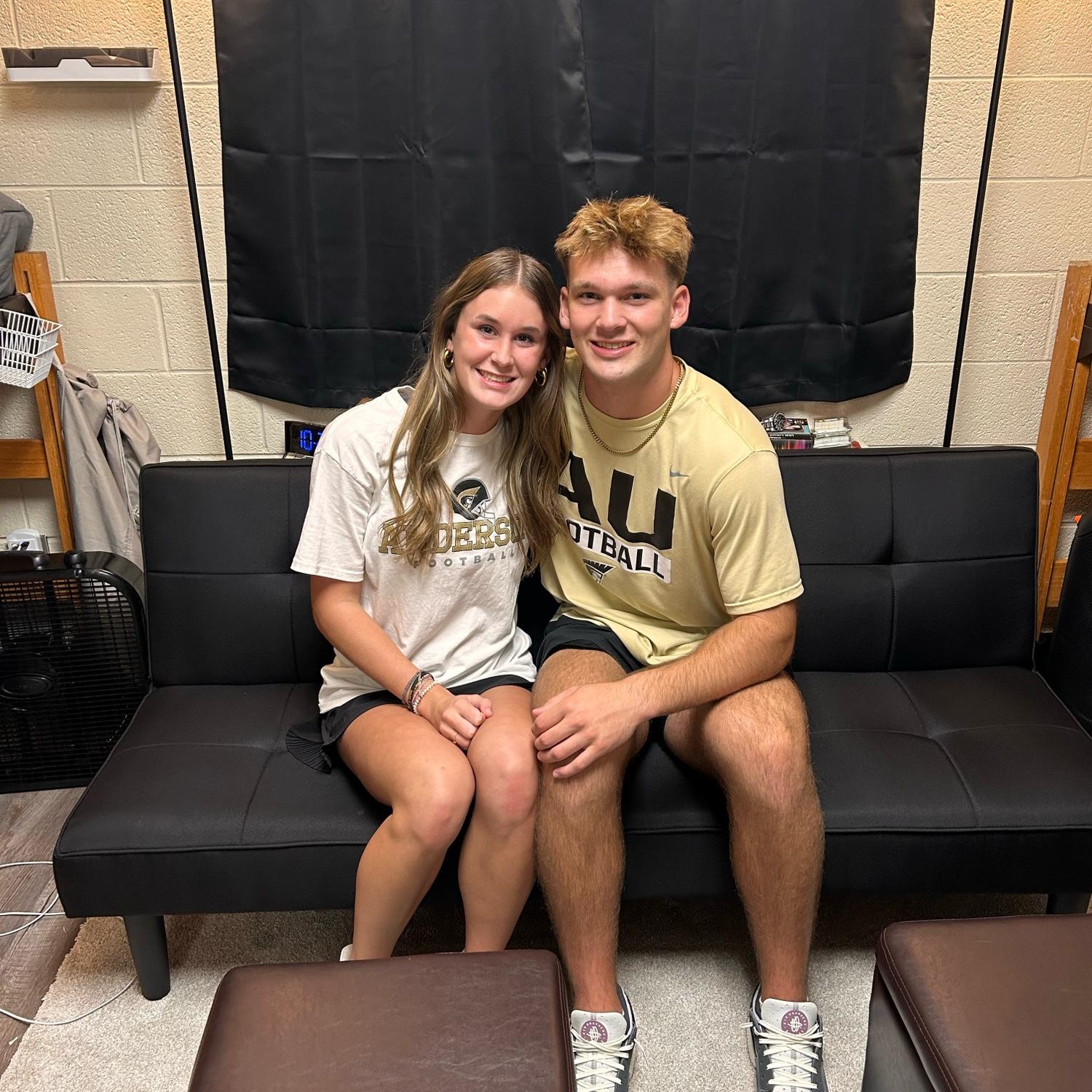 Moving Rob into his freshman dorm at Anderson University