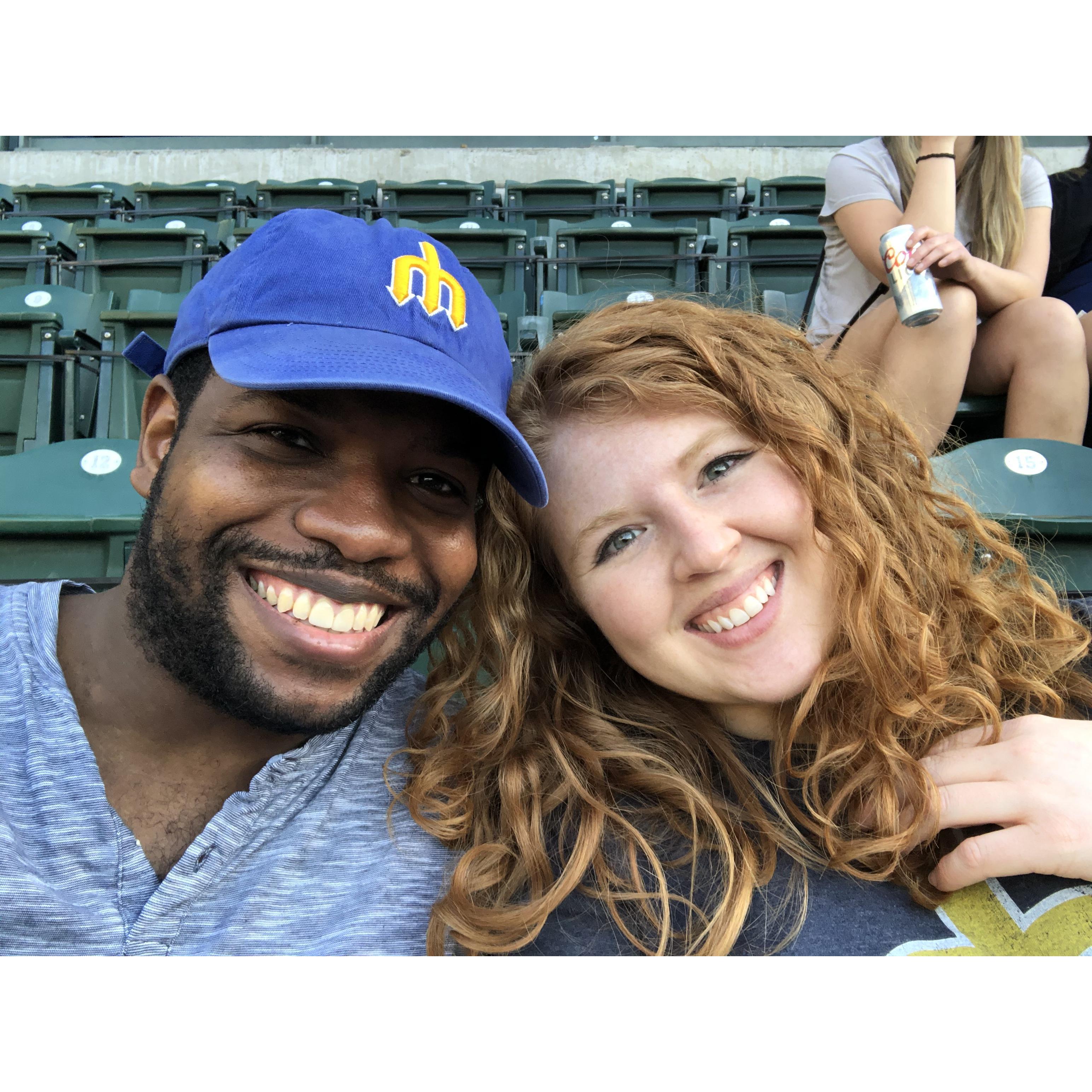 At one of the Mariners games we went to this season!