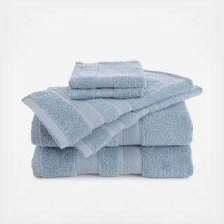 Clean Essentials Solid Low Lint 6-Piece Towel Set
