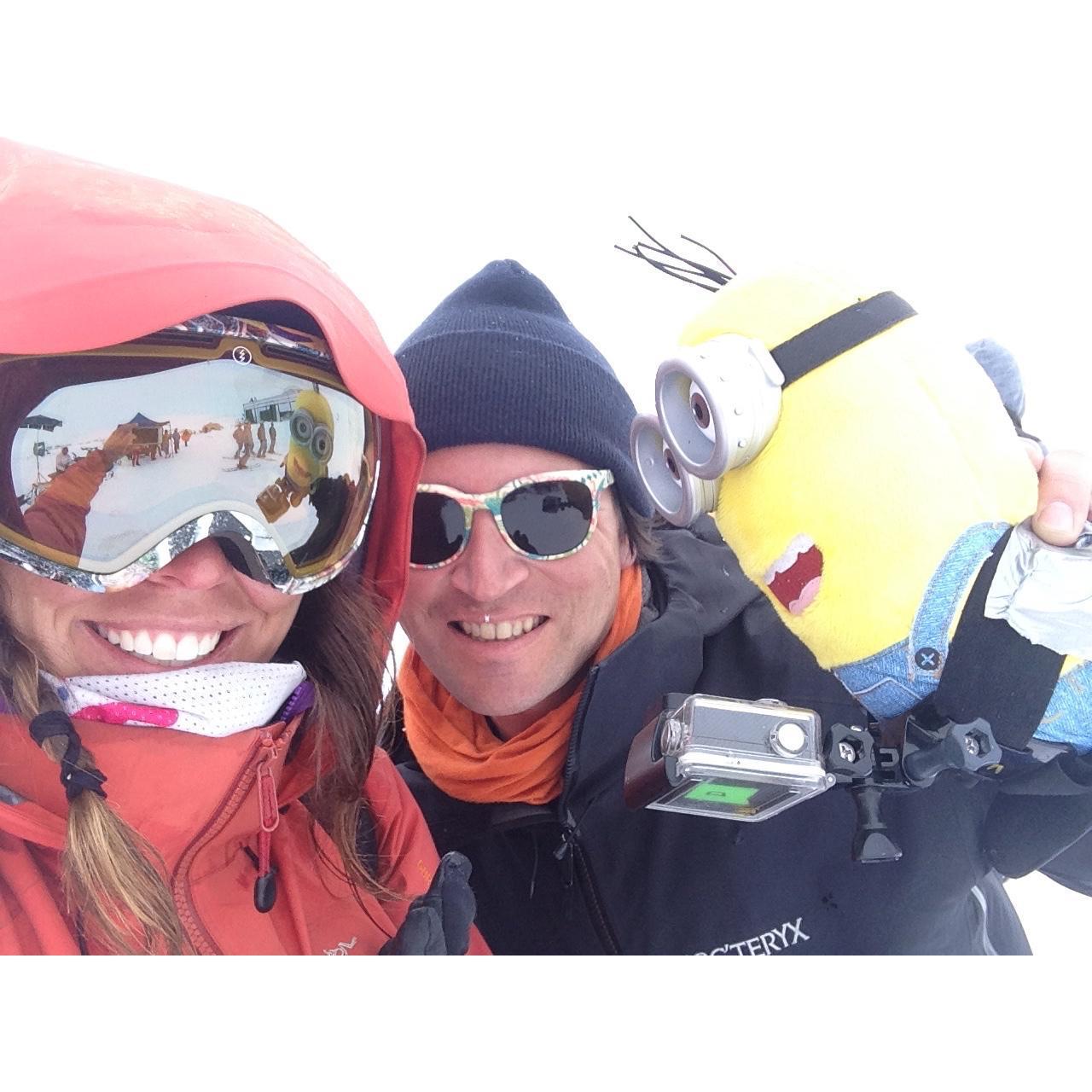 Spencer's award-winning work as a media producer has him chasing winter all over the world. Here we are on set for a Christmas commercial for the British company Argos.