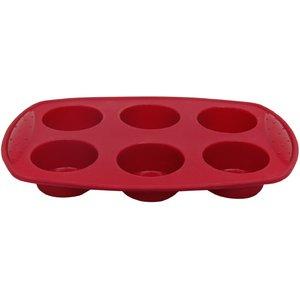 Flexibake  Red Muffin Pan 6 Cup