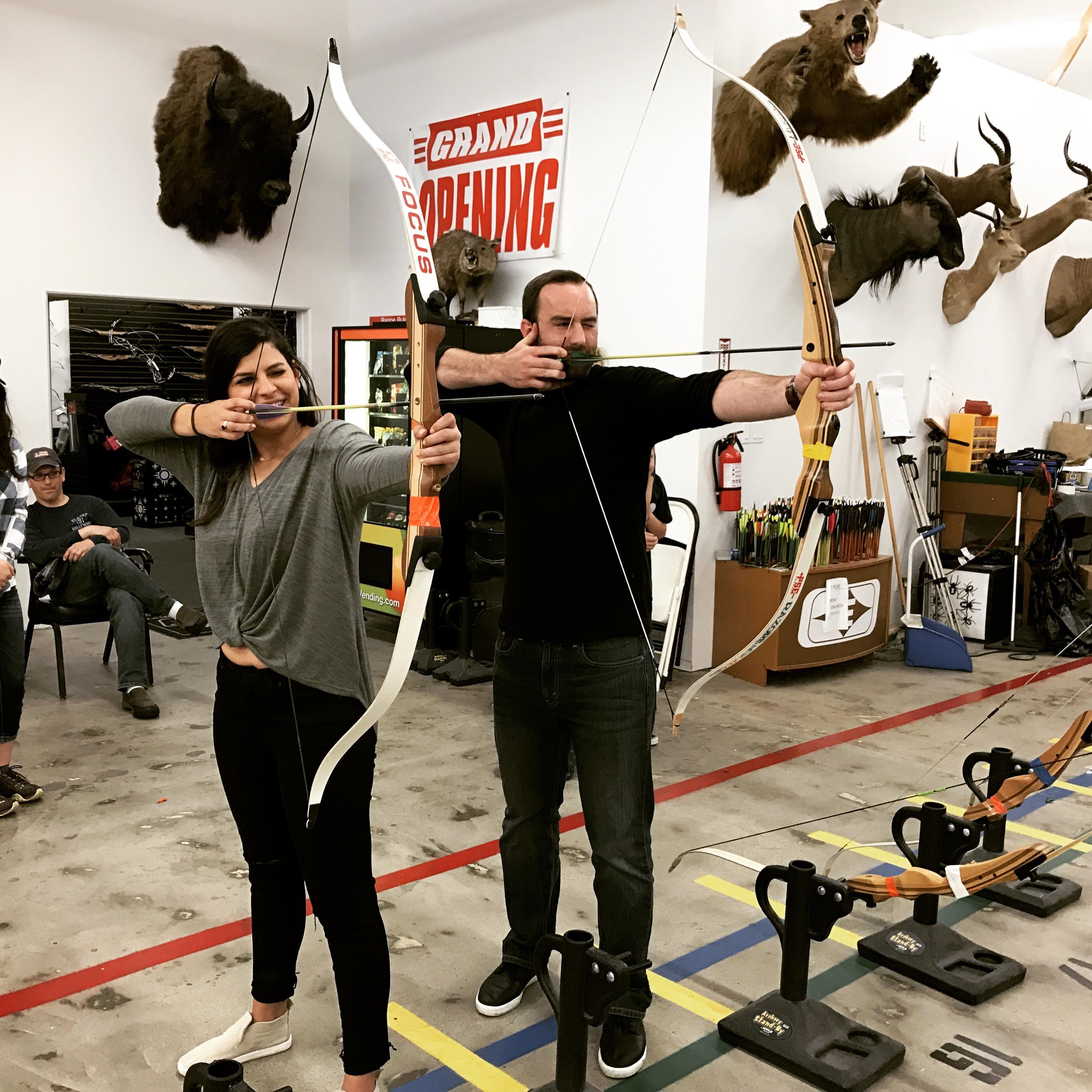 Archery date night, April 2017