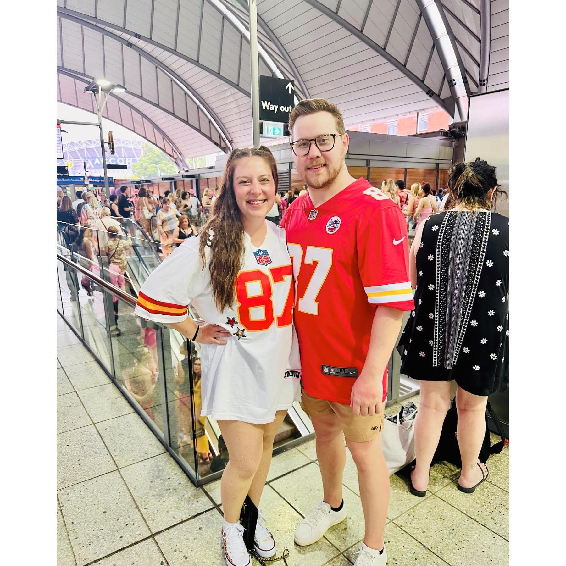 When we saw Taylor Swift in Sydney, AUSTRALIA.