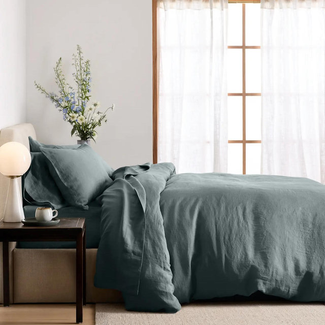 European Linen Duvet Cover - Ocean - King/Cal King