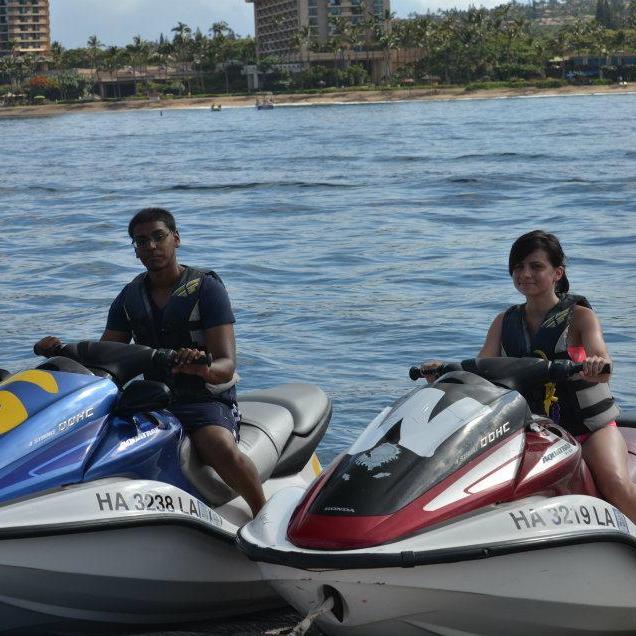 Jet skiing in Hawaii 2012
