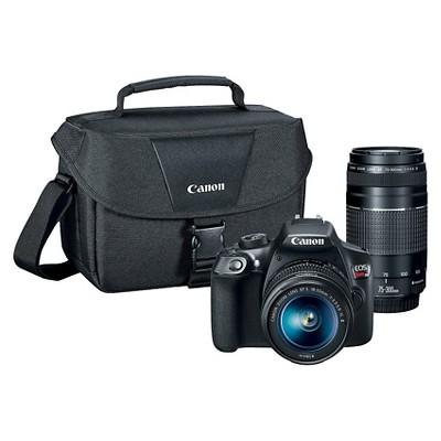 Canon DSLR EOS T6 2Lens Kit Bundle (18-55mm IS Lens, 75-300mm Zoom Lens)