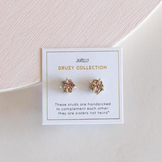 Druzy Prong Earrings