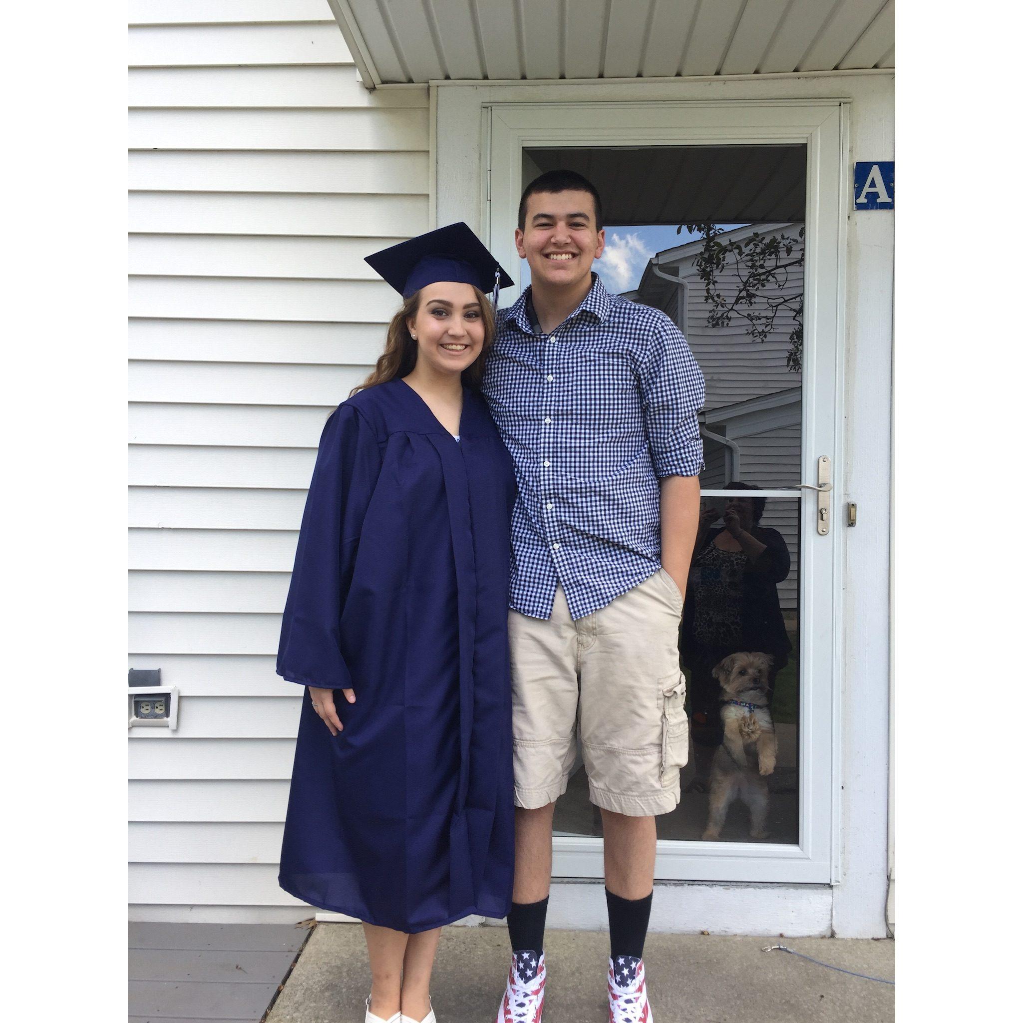 Nikki's High School Graduation and Austin celebrating her!