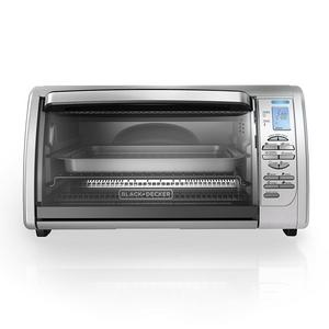 BLACK+DECKER Countertop Convection Toaster Oven, Silver, CTO6335S