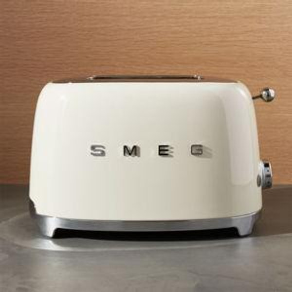 SMEG 2 Slice Toaster - Cream