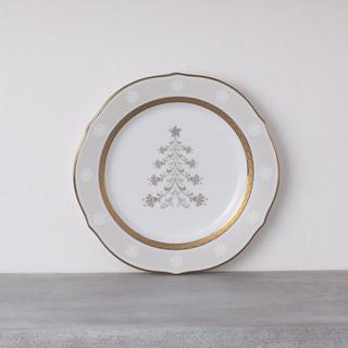 Charlotta Holiday Tree Accent Plate, Set of 4