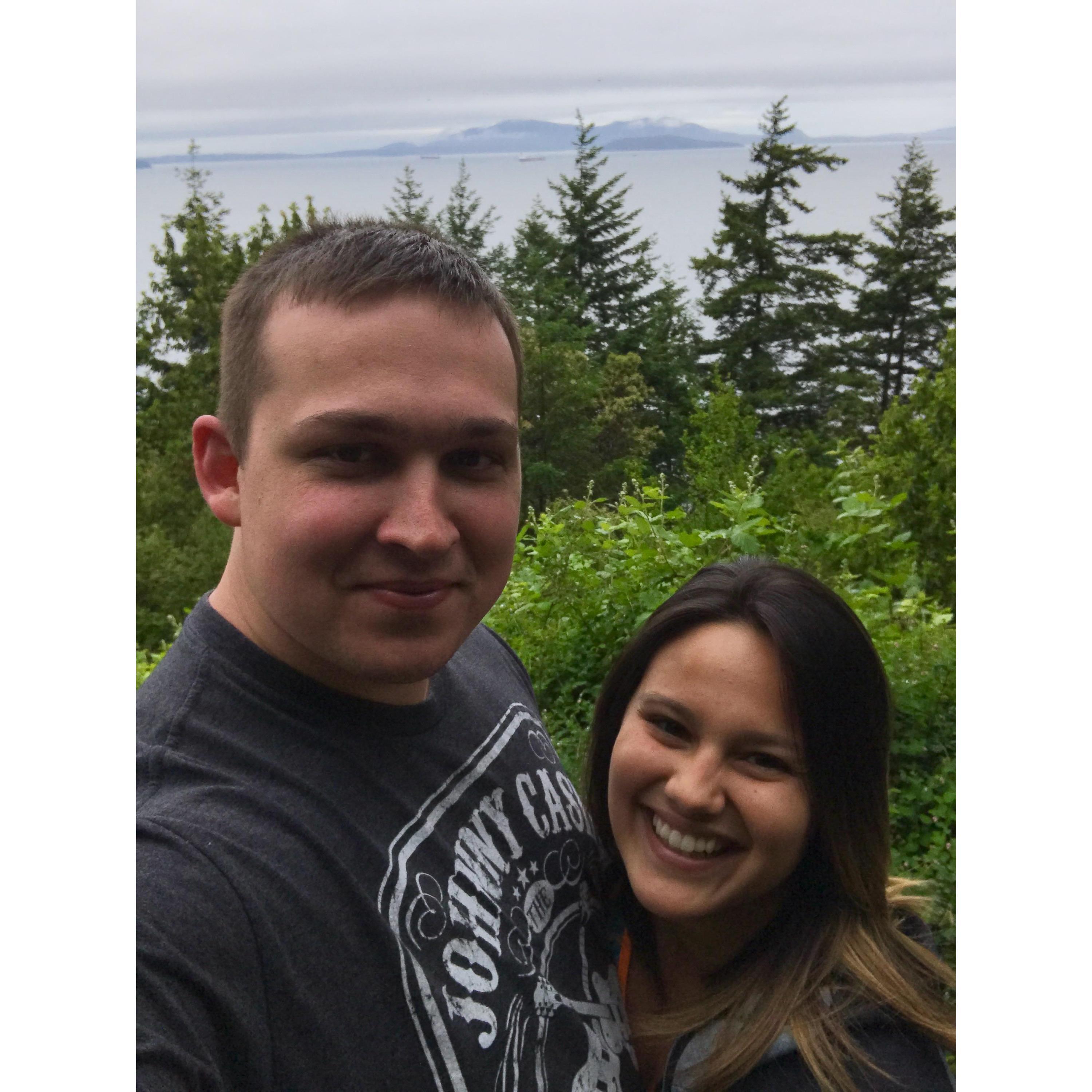 Our very first adventure! We HAD to go down Chuckanut Road.