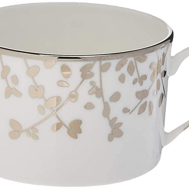 Kate Spade Gardner Street Platinum Cup, 0.50 LB, Metallic