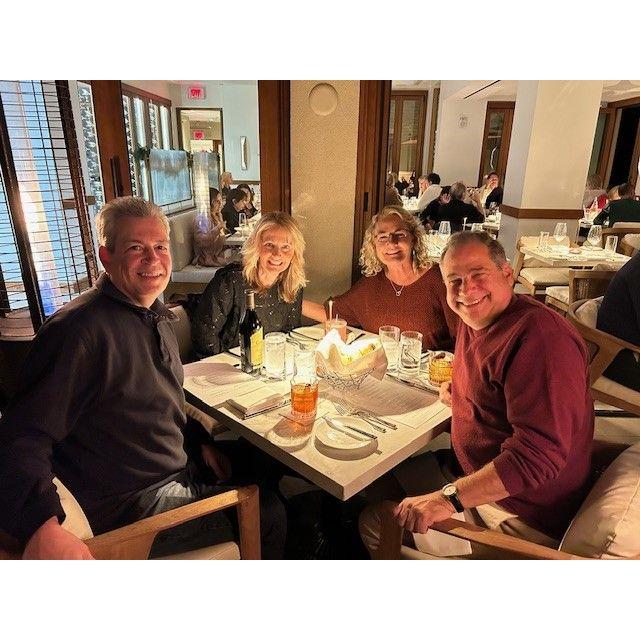 Our dear friends, the Ascarates, celebrating Ken's birthday at Splashes in Laguna Beach..