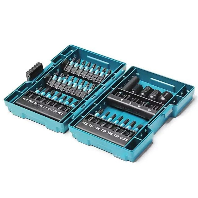 Tovyvw #E-06638 35 Piece Impact Driver Bit and Socket Set Hexagon Shaft ﻿Replacement Part New Compatible with Makita