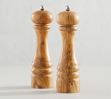 Bisetti Olive Wood Salt & Pepper Mill Set