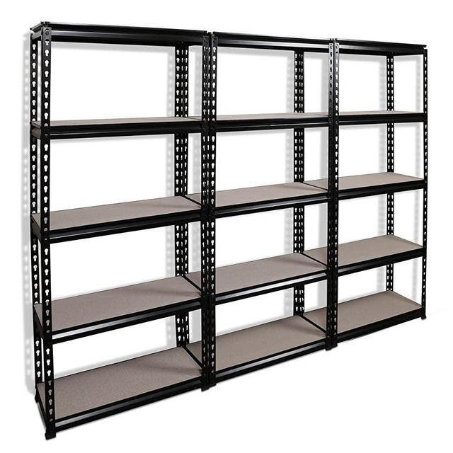 POWERACK | 5 Tier Shelving Unit | Medium Duty Wire Shelves | 83 x 12 x 59 Inch Aluminum Shelves Organizer | Durable and Strong | Each Shelf Holds 800 lbs for a Total of 12000 lbs Capacity