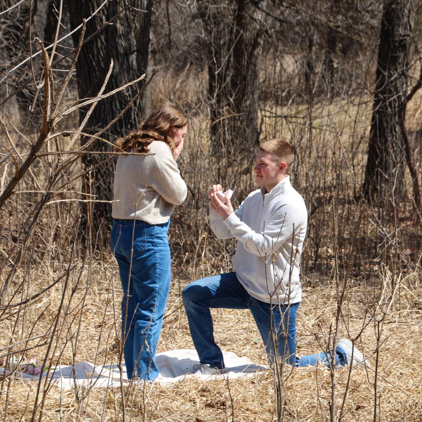 4/19/2025 The surprise of a lifetime!!!! Jensen said yes to forever :)