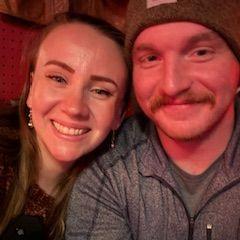 New Year's Eve after we got engaged!