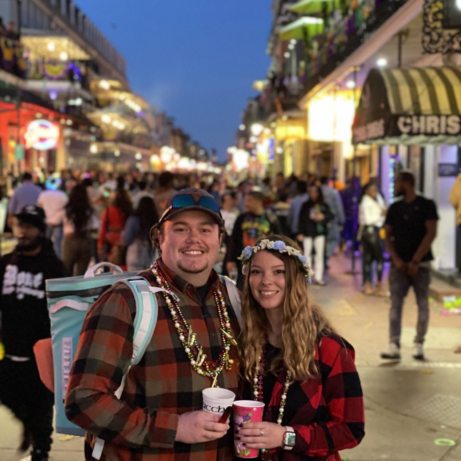 First time to Mardi Gras in Louisiana together! February 28, 2022