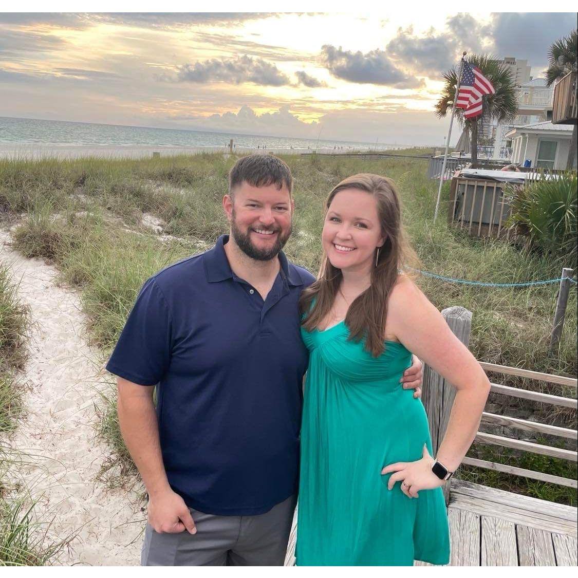 Catching the sunset in Panama City Beach.