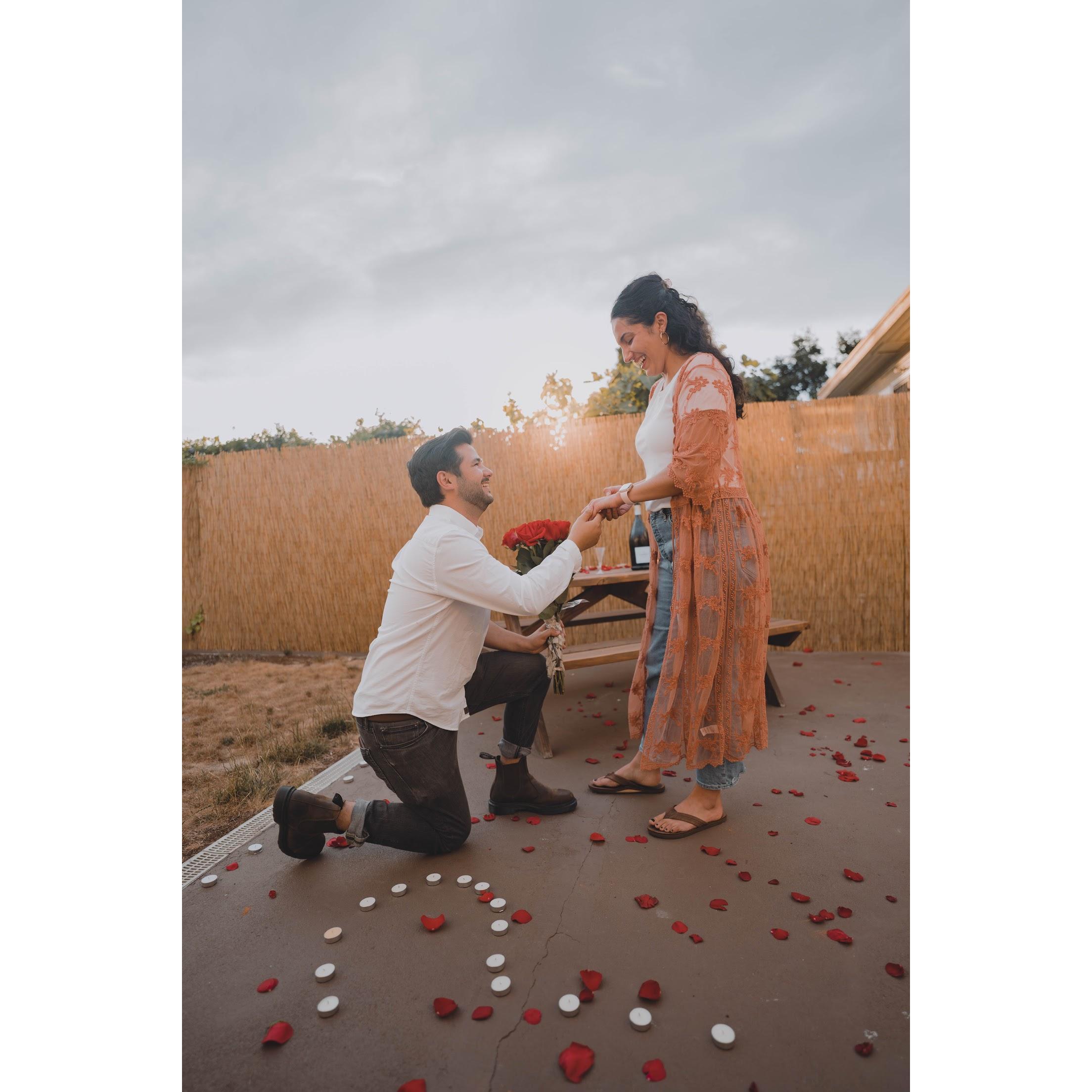 Hunter surprised me with a proposal on the same day we got the keys to our home. I couldn’t have ugly cried anymore than I did that day.