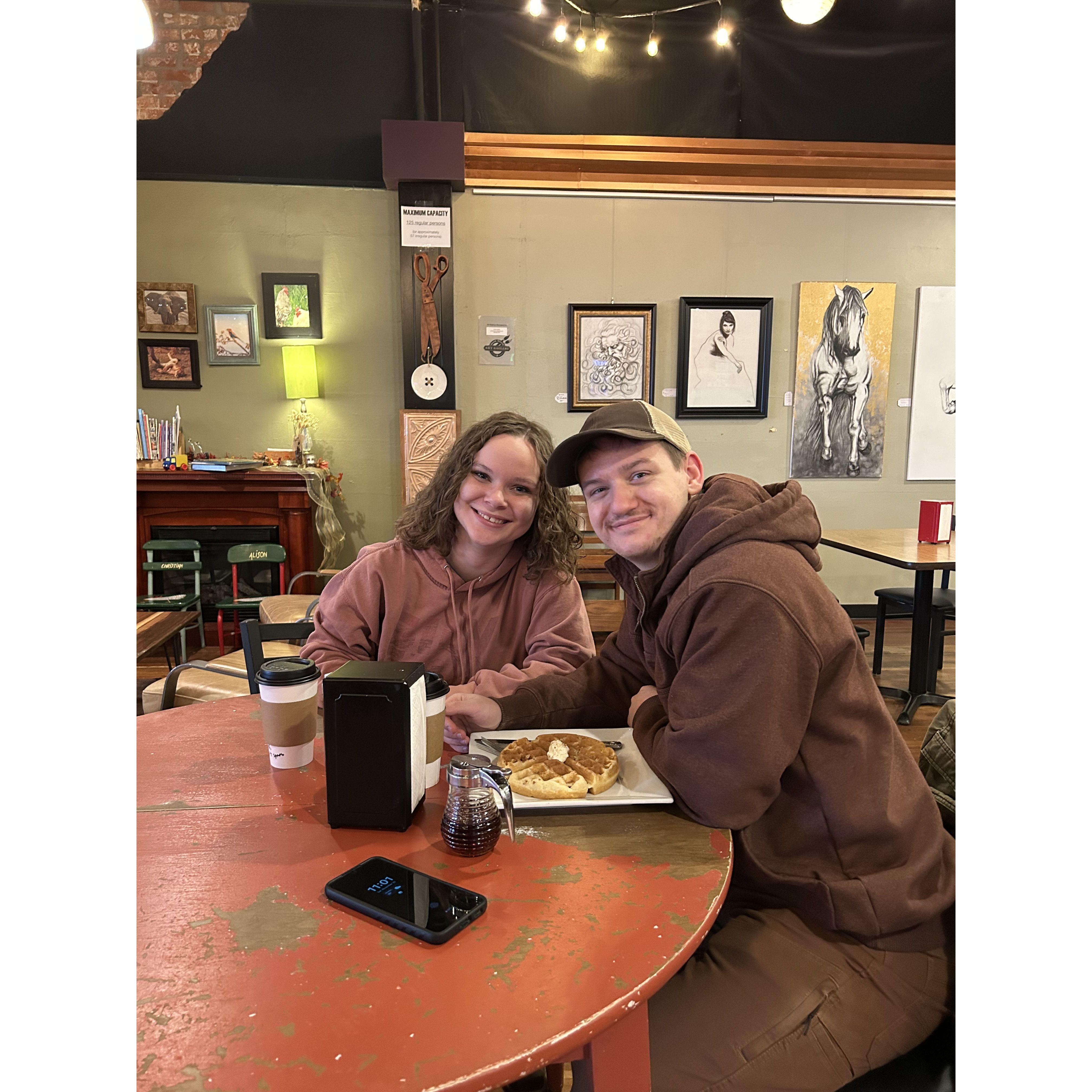 Coffee with a handsome man