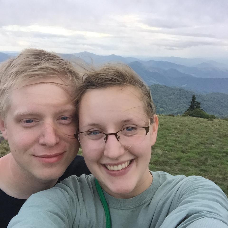 Our first picture together on Roan Mountain