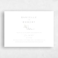 Green Wedding Invitation - Avila Landscape Letterpress