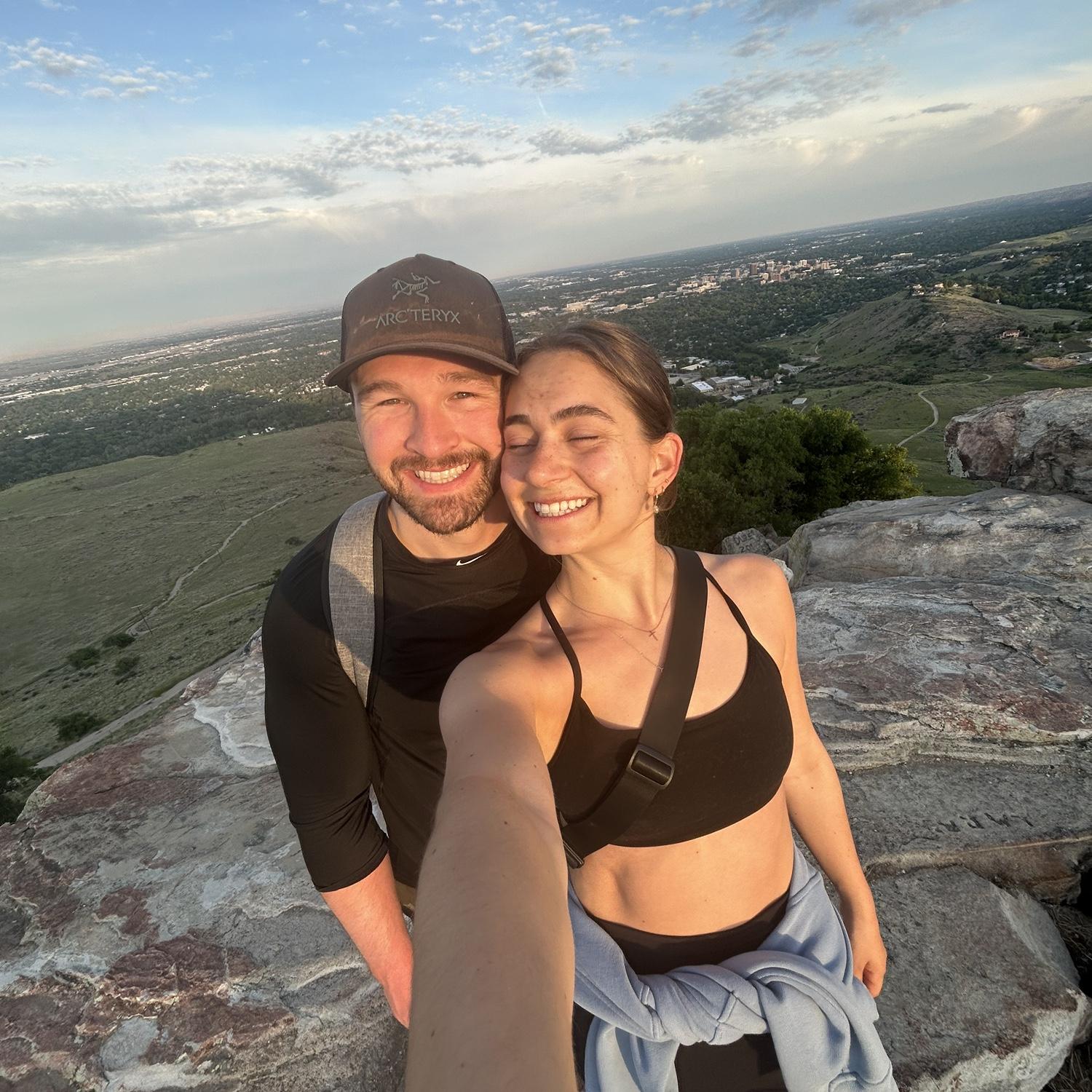 Hiking table rock in Boise