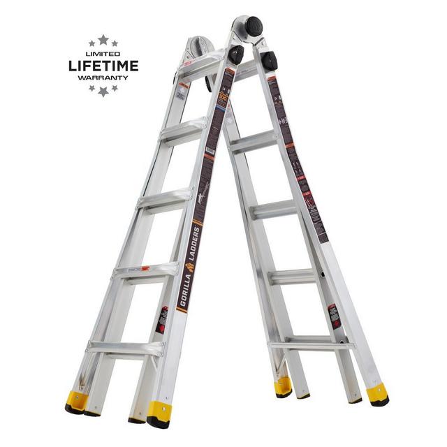 22 ft. Reach MPXA Aluminum Multi-Position Ladder with 300 lbs. Load Capacity Type IA Duty Rating