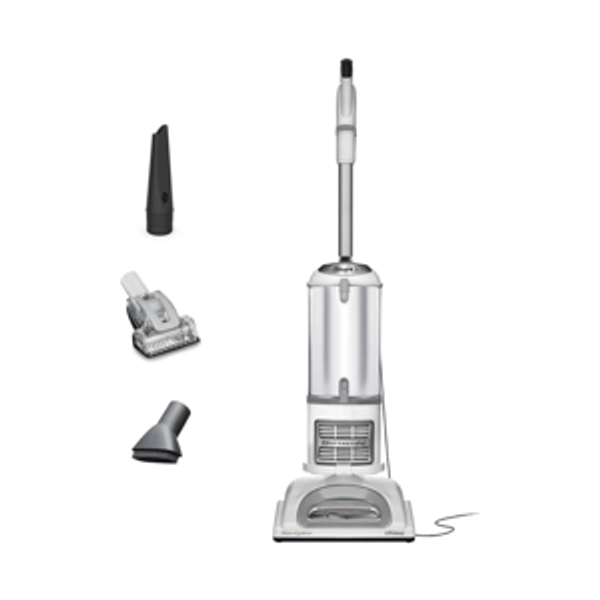 Shark | Upright Vacuum Cleaner | Navigator Lift-Away | Swivel Steering | HEPA Filter | Vacuum for Pet Hair | Crevice Tool & Dusting Brush Included | For Carpets & Hard Floors | White/Silver | NV356E