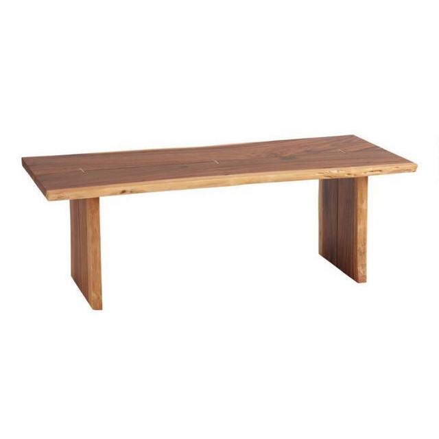 Rustic Pecan Live Edge Wood Sansur Coffee Table