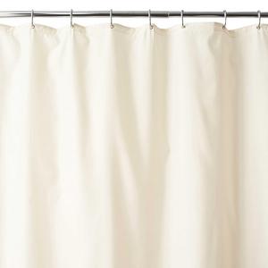 White 70 x 84 Wamsutta® Fabric Shower Curtain Liner with Suction Cups