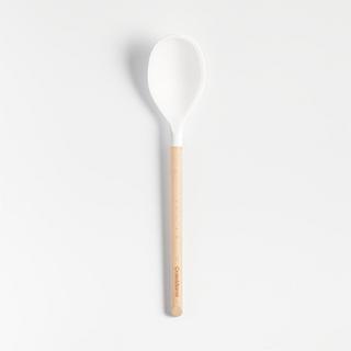 Silicone & Wood Deep Spoon