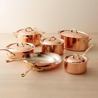 Mauviel Copper M'150 B 12-Piece Cookware Set