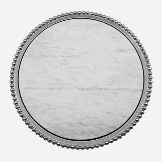 String of Pearls Marble Round Platter