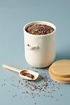 Pomme Upcycled Ceramic Pantry Canister and Spoon