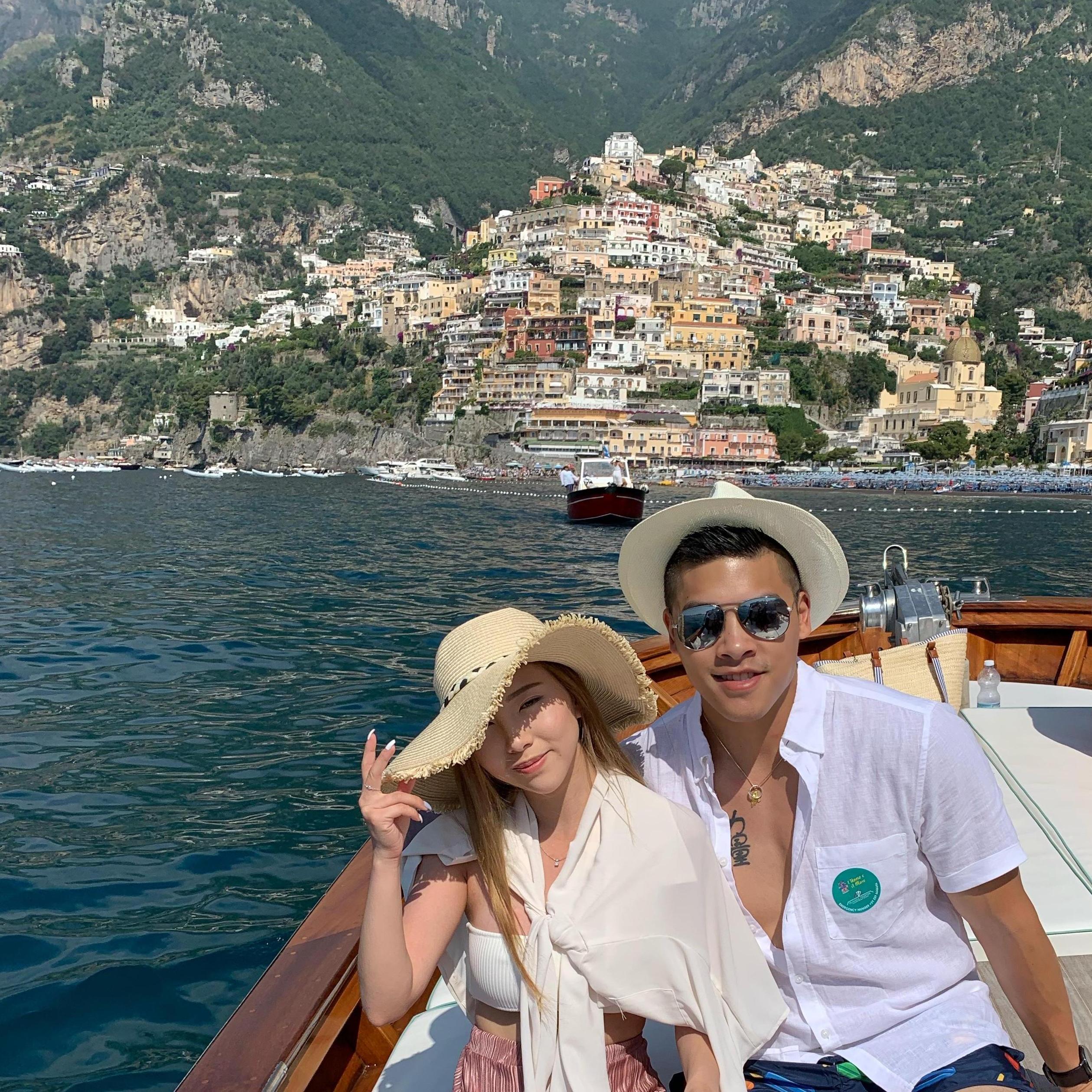 Fun story - we were so hungover from the previous night and threw up over the boat multiple times before this picture.