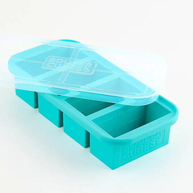 Silicone Freezer Trays - One Cup / Aqua