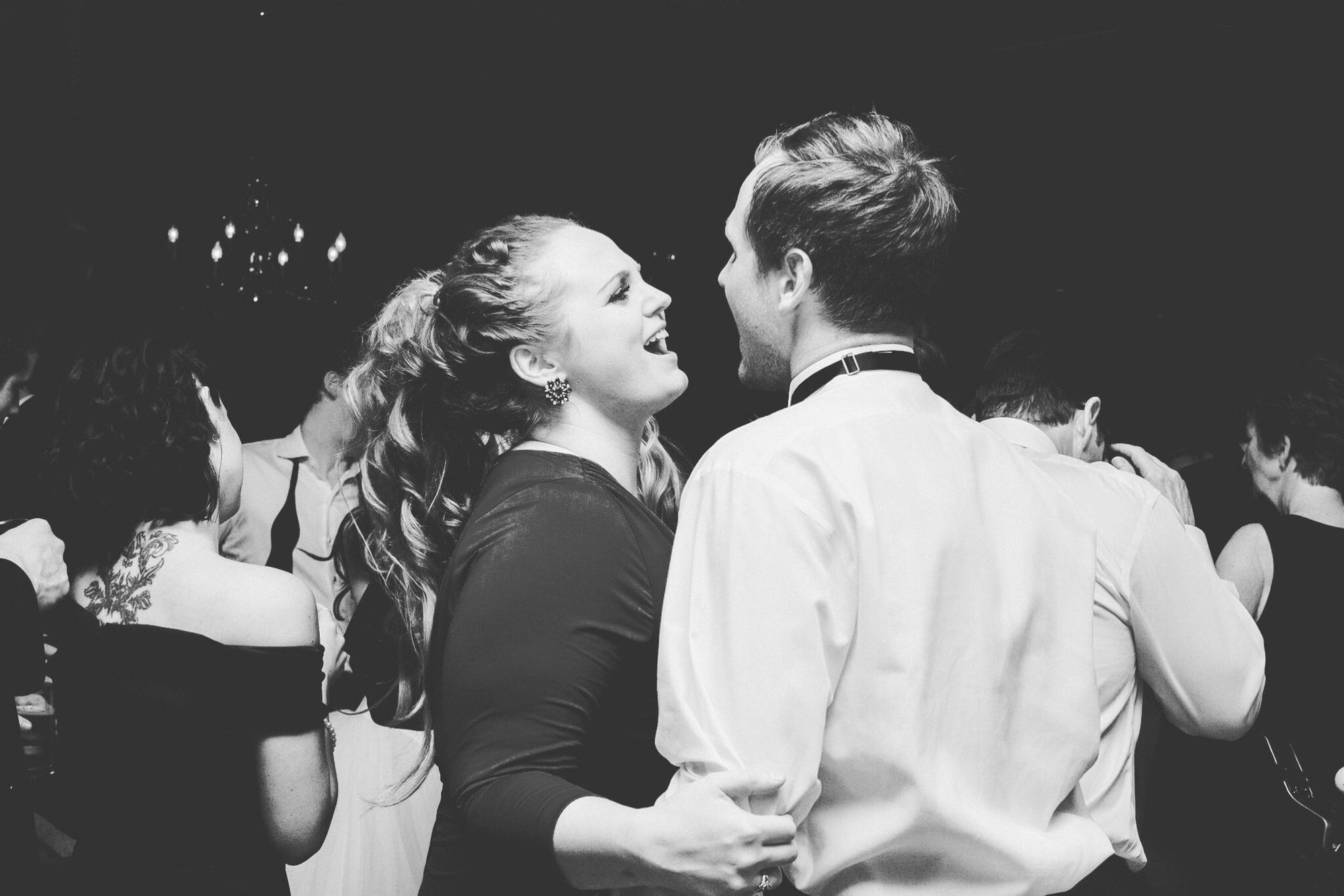 Serenading each other at Kyle and Marguerite Washut's wedding. March 17, 2018.