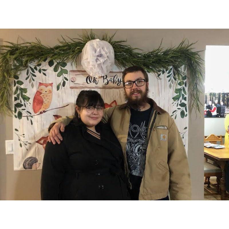 January 2021, our baby shower, right before Sylvester was born.