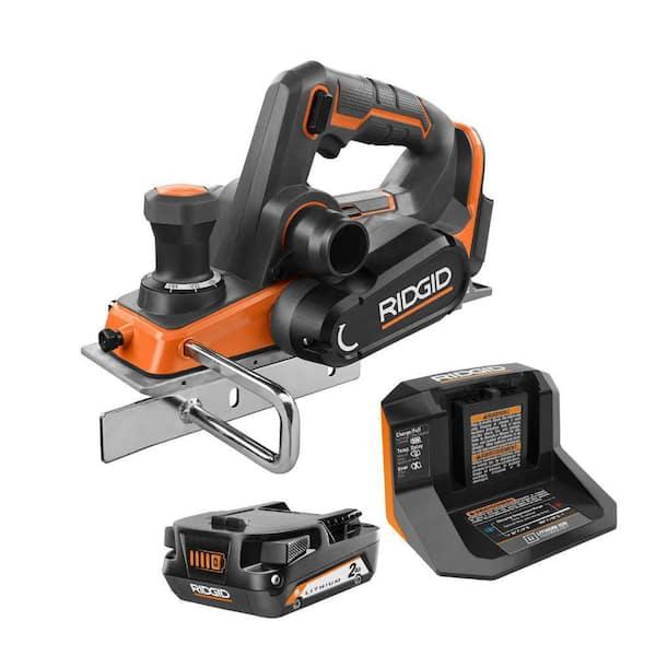 18V OCTANE Brushless Cordless 3-1/4 in. Planer Kit with Dust Bag, Dust Port, Edge Guide, 2.0 Ah Battery, and Charger