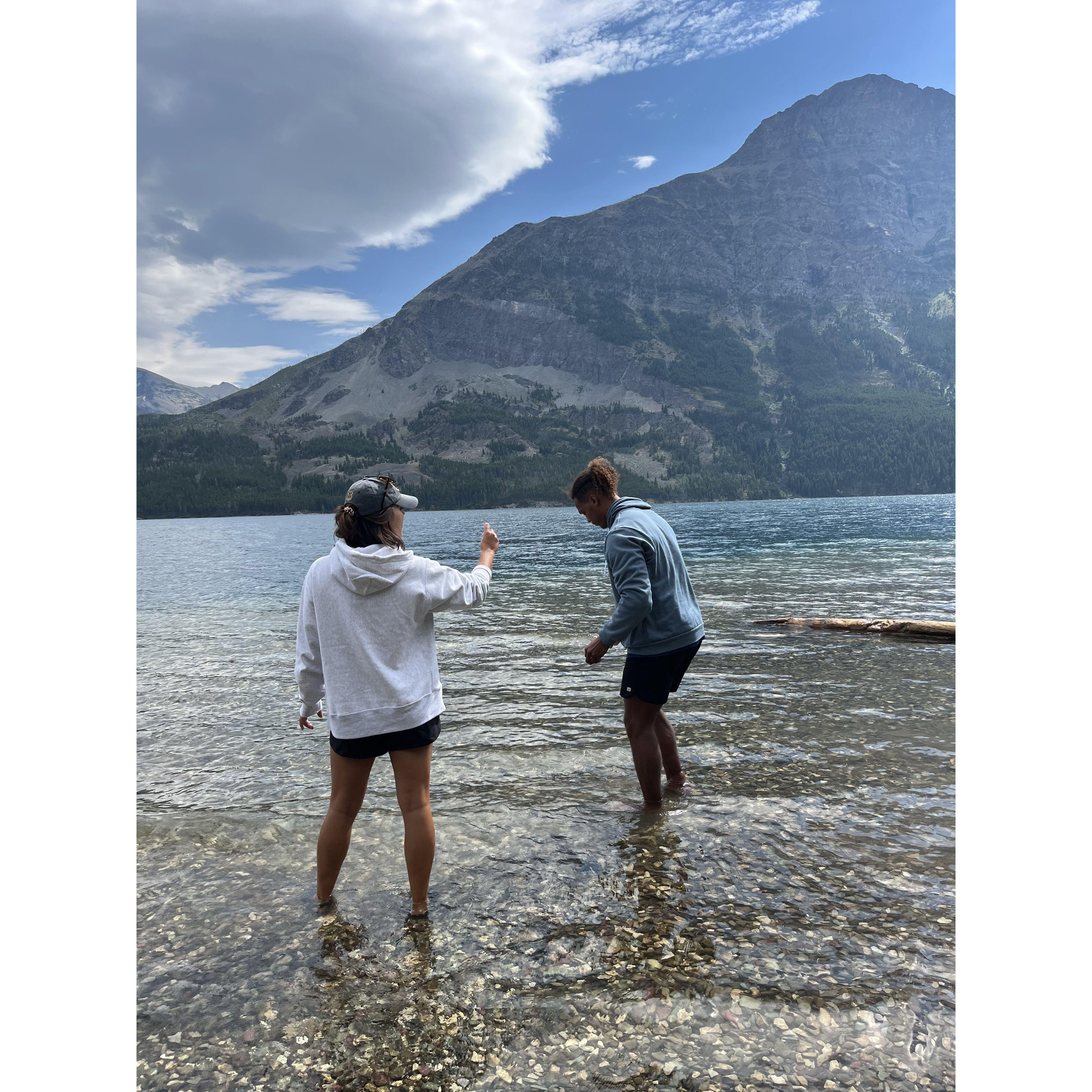 We got to take a trip to Glacier National Park in Montana with Sarah's family last Summer...it was a total blast & so beautiful (despite Sarah's foot...ask for the story at the wedding)!
