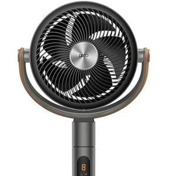 DREO Smart Fan for Bedroom, 120°+105° Omni-directional Oscillating Standing Fans with Remote, 100ft Quiet Floor Fan for Room, Wi-Fi/Voice/Alexa, 6 Modes, 8 Speeds, 37-43'' Height, 12H Timer, DC Motor