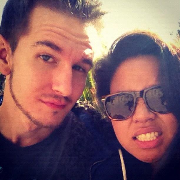 Our first picture as a couple (Six Flags Magic Mountain, 2012)
