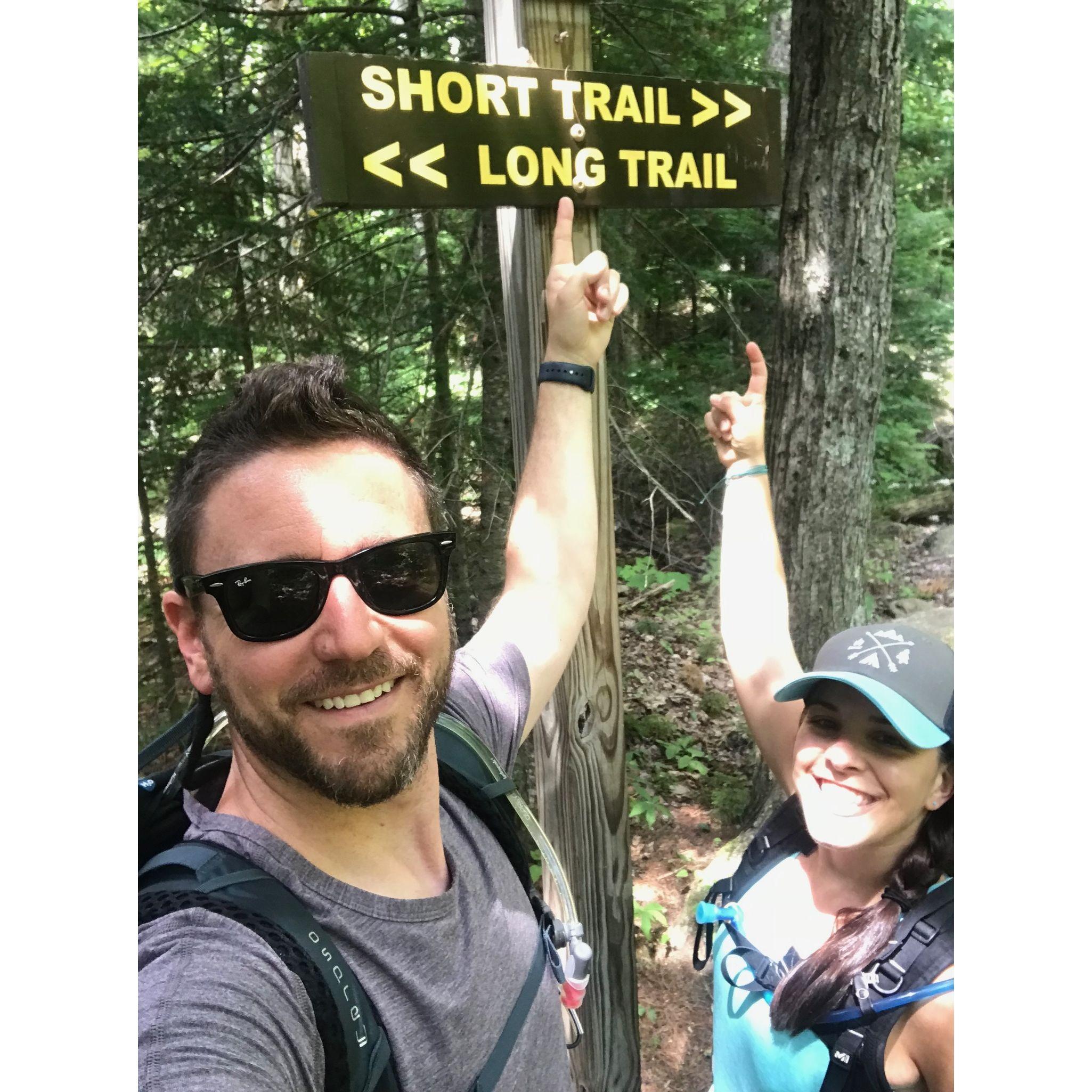 Up the short and down the long is our favorite way to hike Mt. Jo in the Adirondacks.