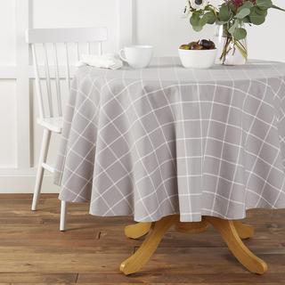 Window Pane Round Tablecloth